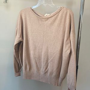 Beautiful tan colored soft long sleeved top.